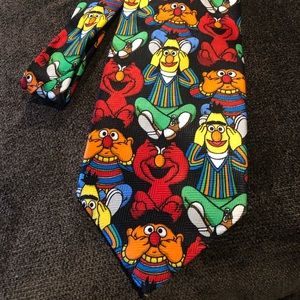 Sesame Street colorful character neck tie
